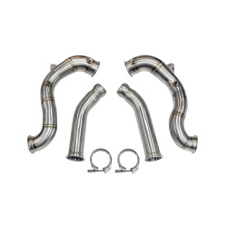 2 downpipe inox pour...