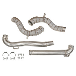 2 downpipe inox pour...