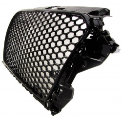 Calandre Nid D'Abeille Brillant Noir Sans Sigle – Compatible Audi A3/S3 8V 2012-2016
